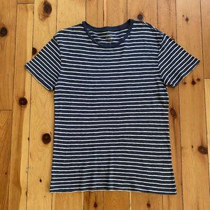 Blue and White Striped J. Crew Tee
